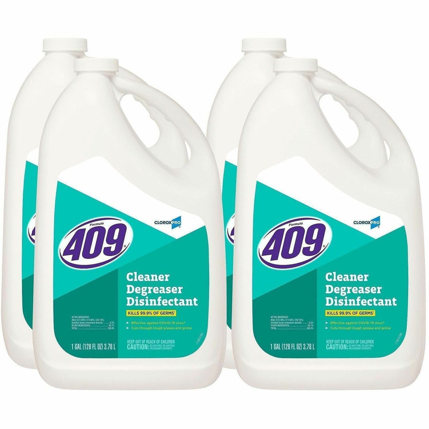 CloroxPro™ Formula 409 Cleaner Degreaser Disinfectant Refill, 128 fl oz, 4/Carton, 27/Pallet (CLO35300PL)