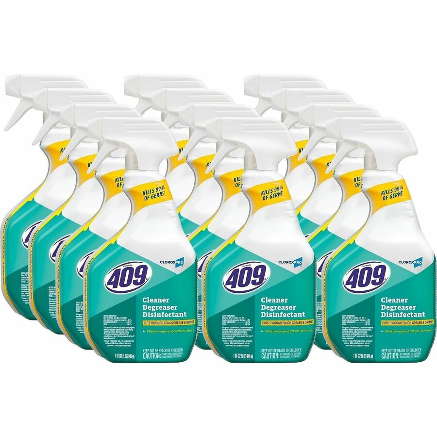 CloroxPro™ Formula 409 Cleaner Degreaser Disinfectant Spray, 32 fl oz, 12/Carton, 36 Carton/Pallet (CLO35306PL)