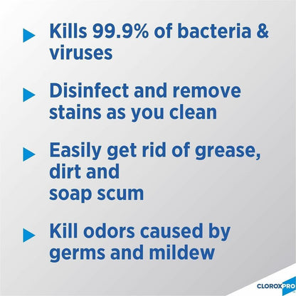 CloroxPro™ Clean-Up Disinfectant Cleaner Spray with Bleach, 32 fl oz, 9/Carton, 24/Bundle (CLO35417BD)