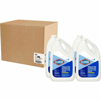 CloroxPro™ Clean-Up Disinfectant Cleaner with Bleach Refill 128 fl oz, Fresh Scent, 4/Carton, 27/Pallet (CLO35420PL)