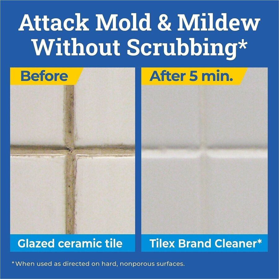 CloroxPro™ Tilex Disinfecting Instant Mold and Mildew Remover Refill, 128 fl oz, 4/Carton, 27/Pallet (CLO35605PL)