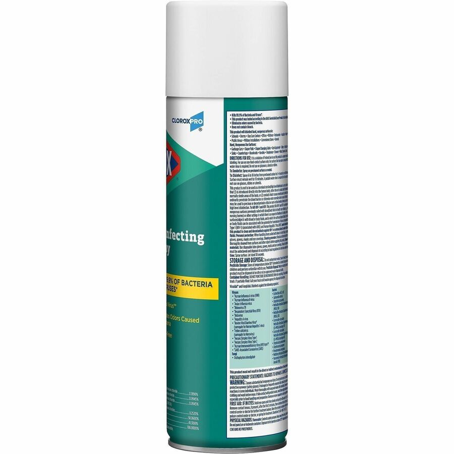 CloroxPro™ Disinfecting Spray, 19 fl oz, Fresh Scent, 12/Carton, 72 Carton/Pallet (CLO38504PL)