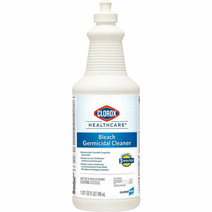 Clorox Healthcare Pull-Top Bleach Germicidal Cleaner, 32 fl oz, 180 Bottles/Bundle (CLO68832BD)