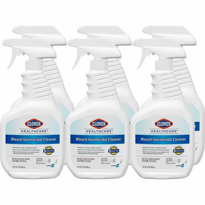 Clorox Healthcare Bleach Germicidal Cleaner Spray, 32 fl oz, 6/Carton, 360/Pallet (CLO68970PL)