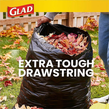 Glad Strong Large 30 Gallon Drawstring Trash Bags, 90/Box, 34/Bundle (CLO78952BD)