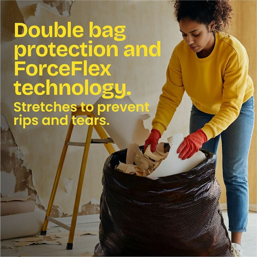 Glad ForceFlex Heavy-Duty 30 Gallon Large Drawstring Trash Bags, 50/Box, 3 Box/Carton, 52 Carton/Pallet (CLO78997PL)