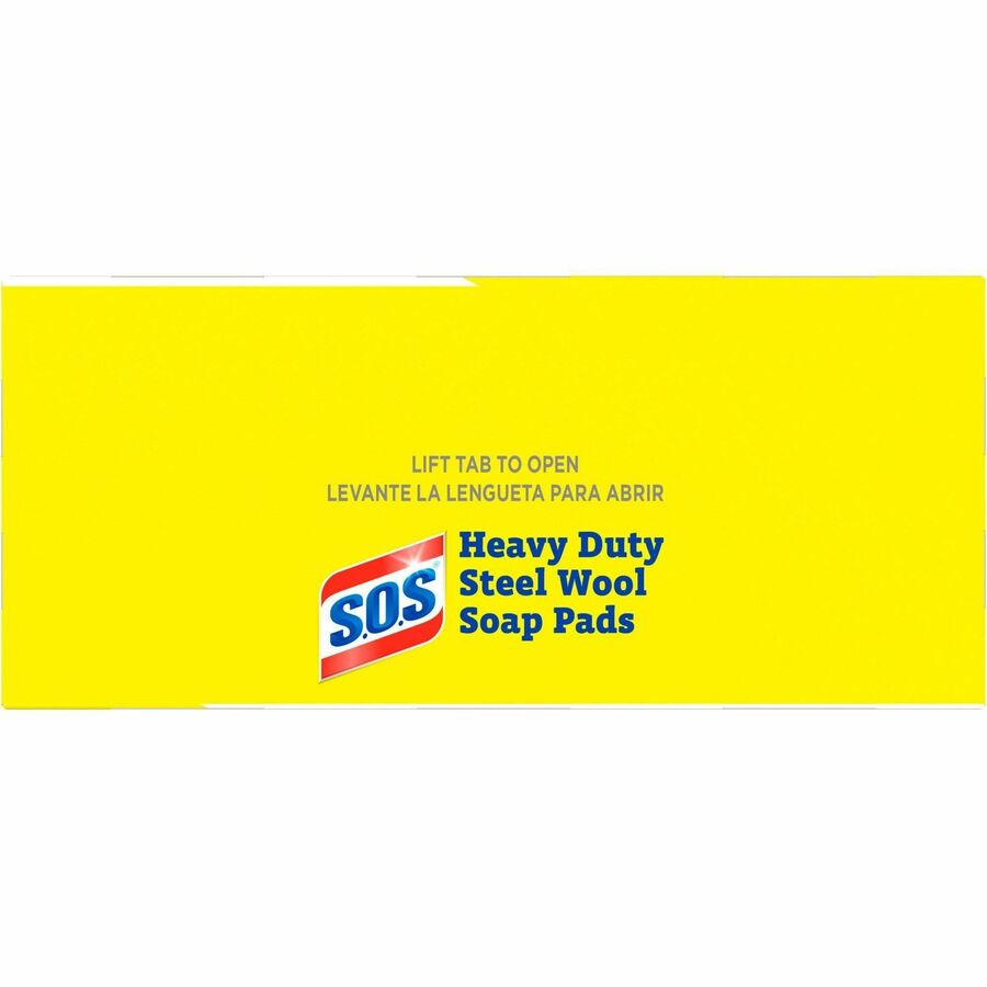 CloroxPro™ S.O.S Steel Wool Soap Pads, 15/Box, 12 Box/Carton, 20 Cartons/Bundle (CLO88320BD)