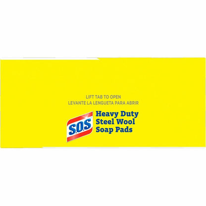 CloroxPro™ S.O.S Steel Wool Soap Pads, 4" x 5", Blue, 15/Box, 12/Carton, 40 Carton/Pallet (CLO88320PL)