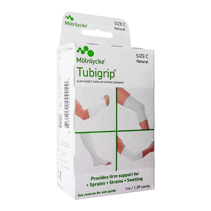 Tubigrip® Elastic Tubular Support Bandage 2-3/4 Inch X 1 Yard Medium Arm / Small Ankle Pull On Natural NonSterile Size C Standard Compression (731266_BX)