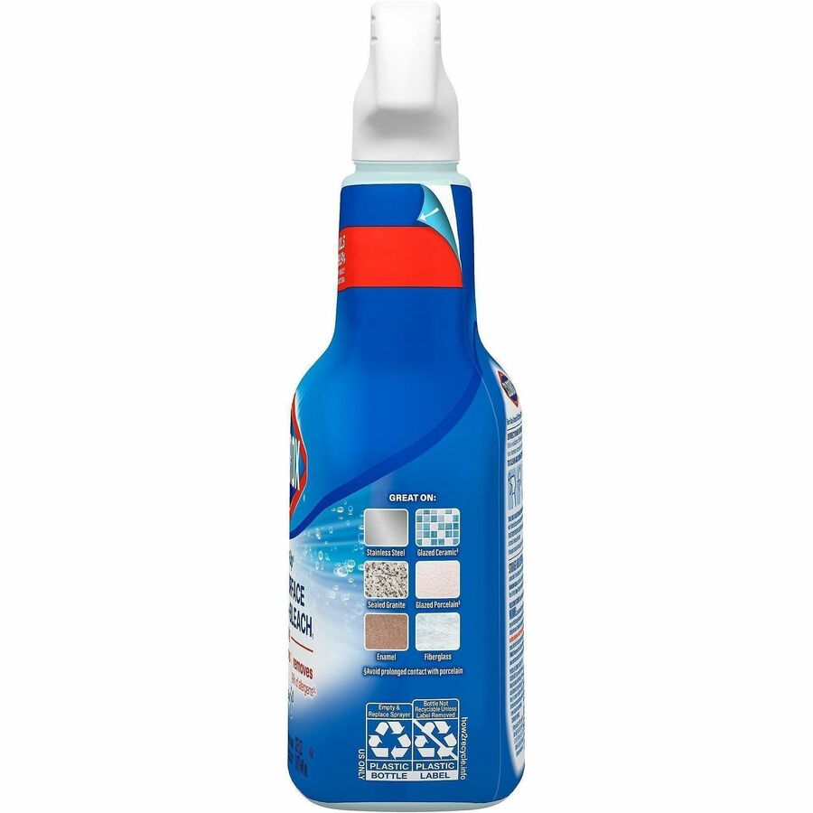 Clorox Clean-Up Multi-Surface Cleaner with Bleach, Spray, 32 fl oz, Rain Clean Scent (CLO30197)