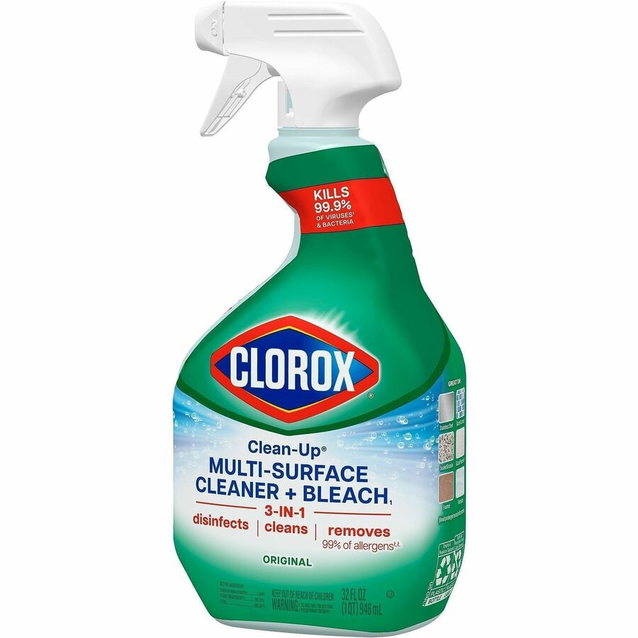 Clorox Clean-Up Multi-Surface Cleaner with Bleach, Spray, 32 fl oz, Original Scent (CLO31221)