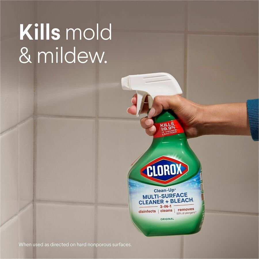 Clorox Clean-Up Multi-Surface Cleaner with Bleach, Spray, 32 fl oz, Original Scent (CLO31221)