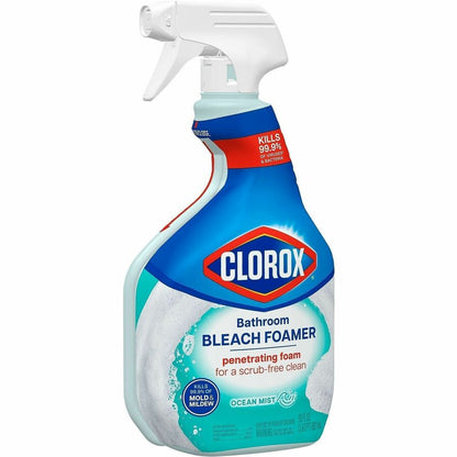 Clorox Disinfecting Bathroom Foamer with Bleach, 30 fl oz (0.9 quart), Ocean Mist Scent (CLO30614EA)