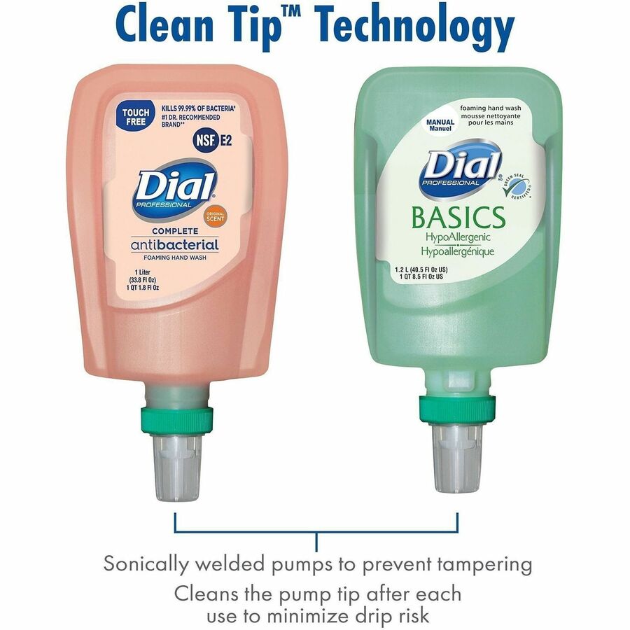 Dial Professional FIT Touch-Free Dispenser, 1.06 quart, Slate (DIA16626EA)