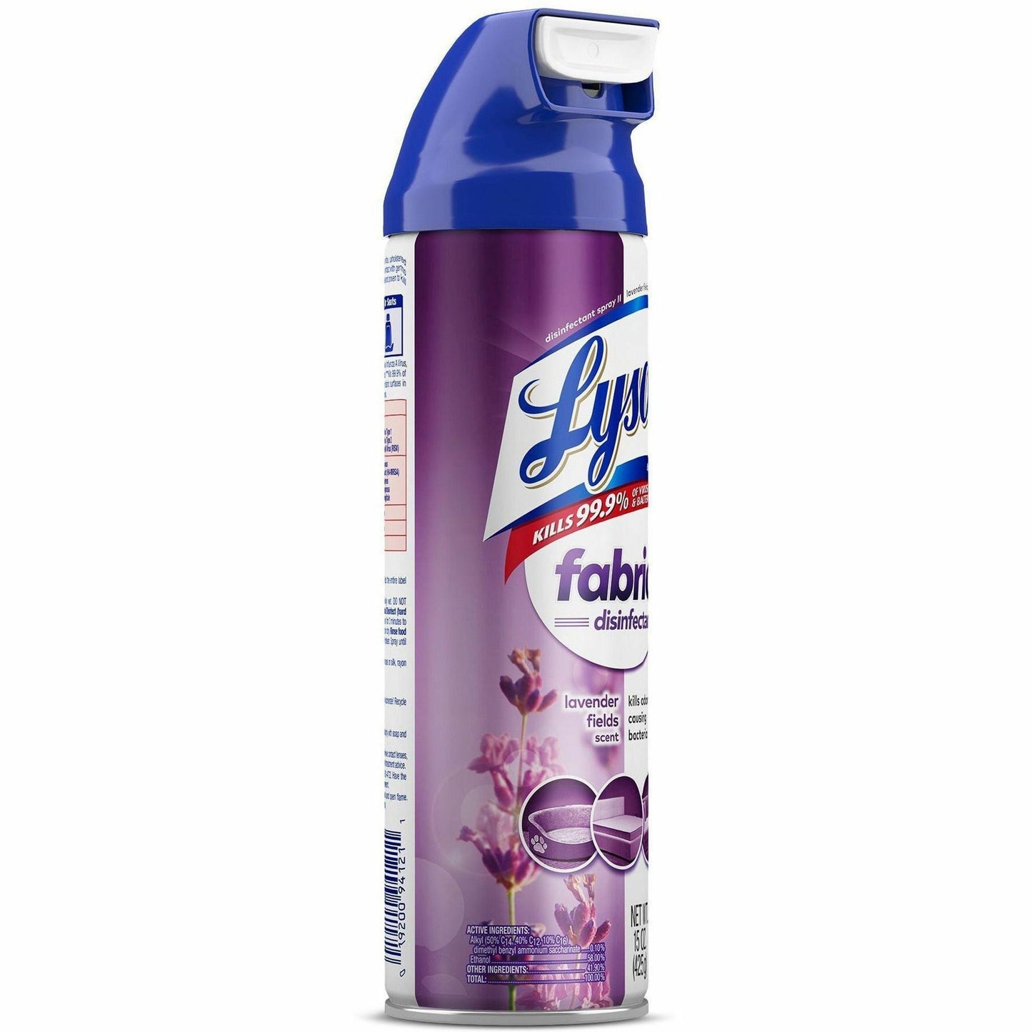Lysol Fabric Disinfectant Spray, 15 fl oz, Lavender Fields Scent, 12/Carton (RAC94121CT)