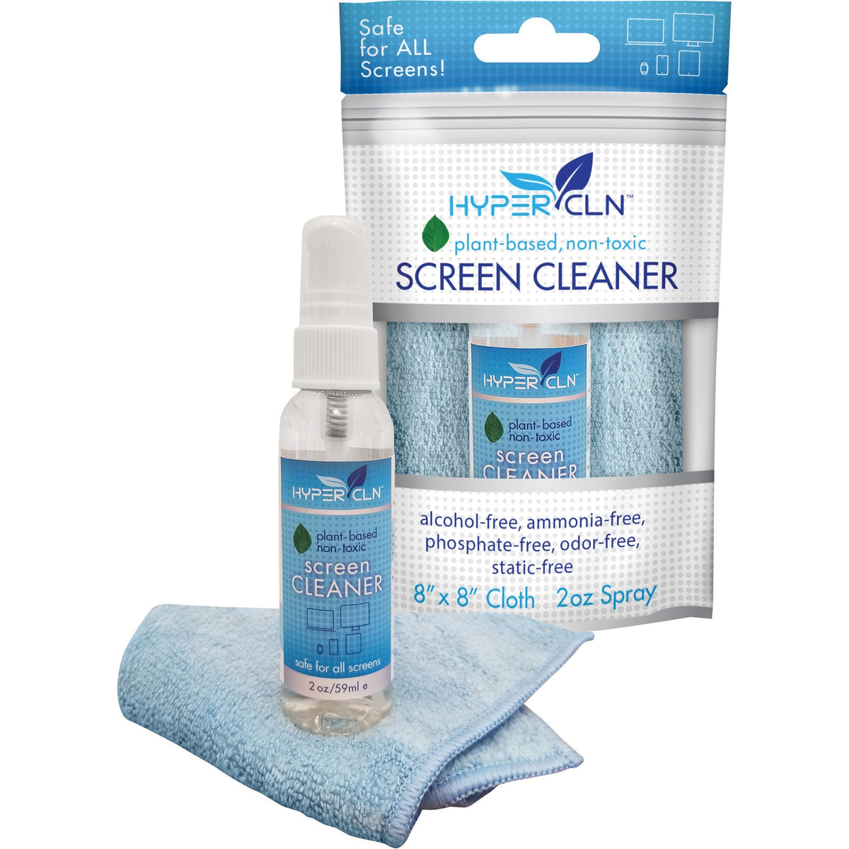 Falcon HyperClean Plant-based Screen Cleaner Kit, 2 fl oz (FALHCN2)