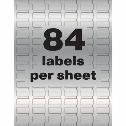 Avery PermaTrack Metallic Asset Tag Labels, 1/2" x 1", 672/Pack (AVE60519)