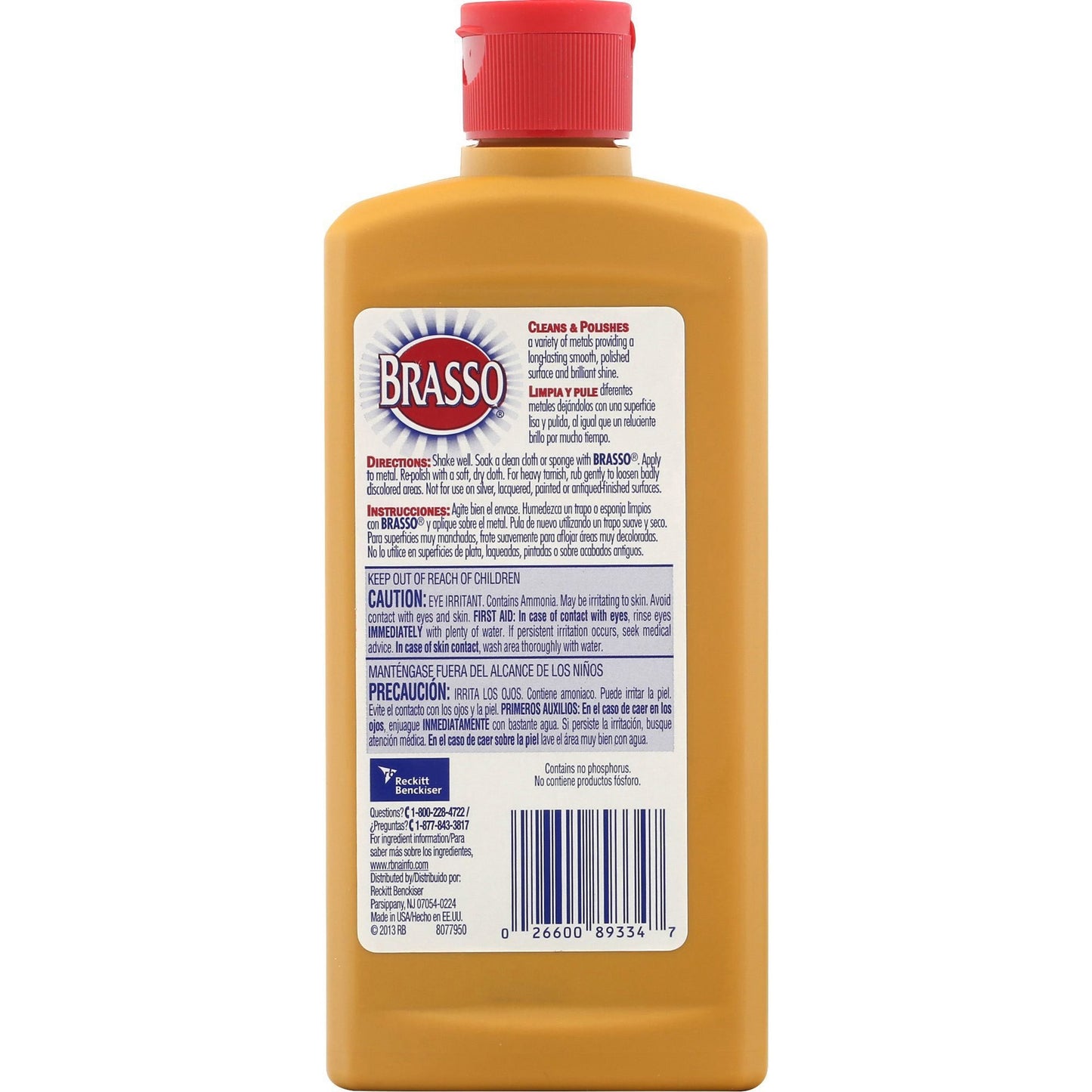 Brasso Metal Polish, 8 fl oz (RAC89334)