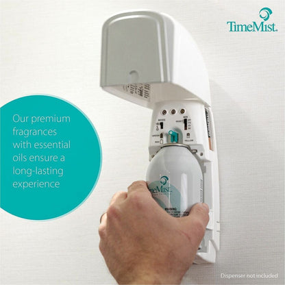 TimeMist Metered 30-Day Vanilla Cream Scent Refill, Spray, 6000 ft³, 5.3 fl oz (0.2 quart), Vanilla Cream (TMS1042737EA)