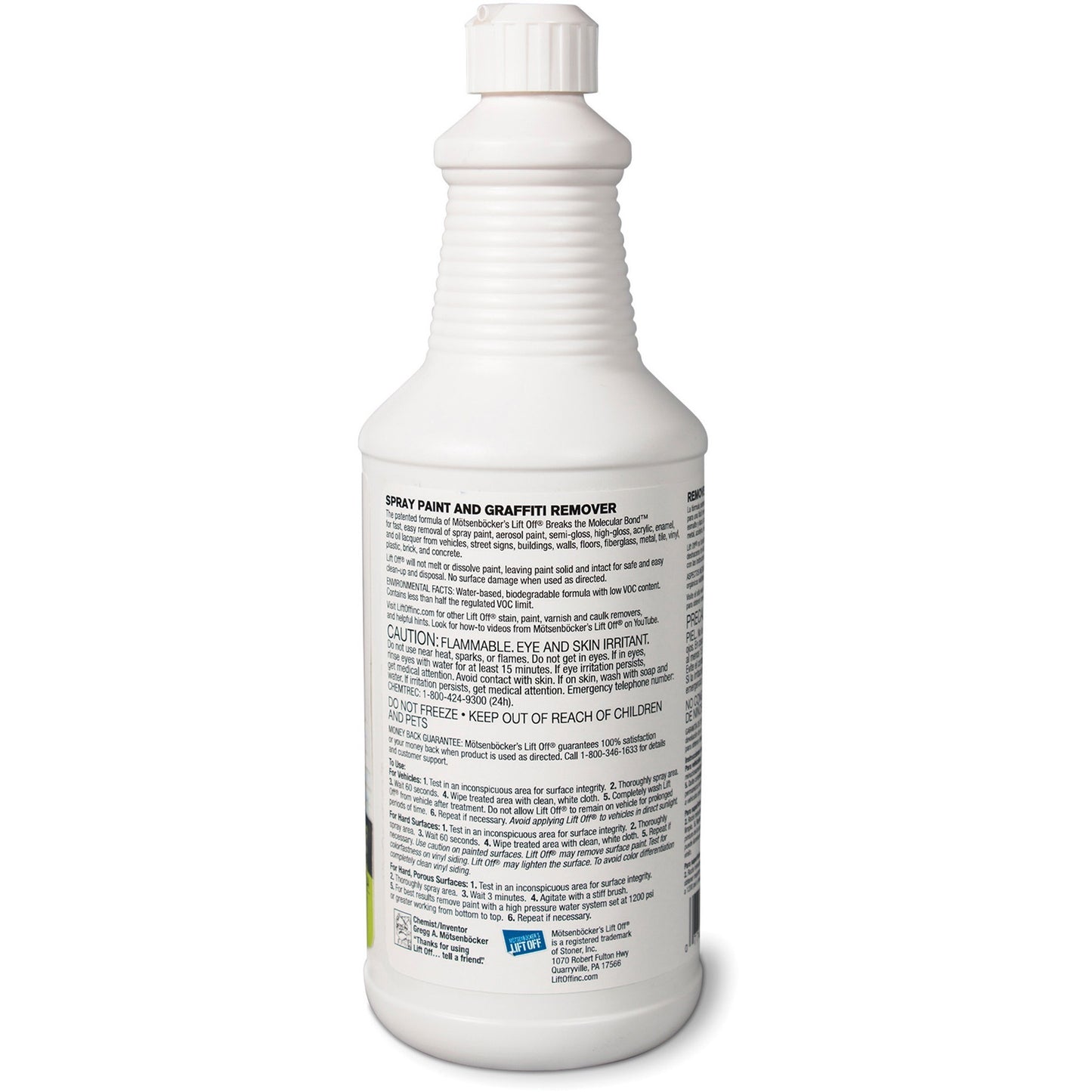 MÃ¶tsenbÃ¶cker's Lift Off Spray Paint/Graffiti Remover, 32 fl oz (1 quart) (MOT41103EA)