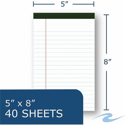 Roaring Spring USDA Certified Bio-Preferred Junior Size Legal Pads, 40 Sheets, 80 Pages (ROA24316)