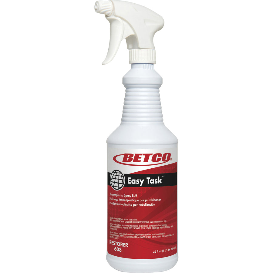 Betco Easy Task Thermoplastic Spray Buff, Ready-To-Use, 32 fl oz, Clean Bouquet Scent (BET6081200)