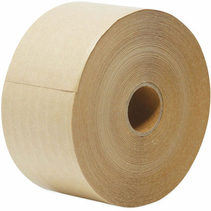 Universal Packaging Tape, 150 yd Length x 3" x 5 mil Thickness, 3" Core, Brown, Kraft/Glass Fiber Backing, 10/Carton (UNV44HD007)