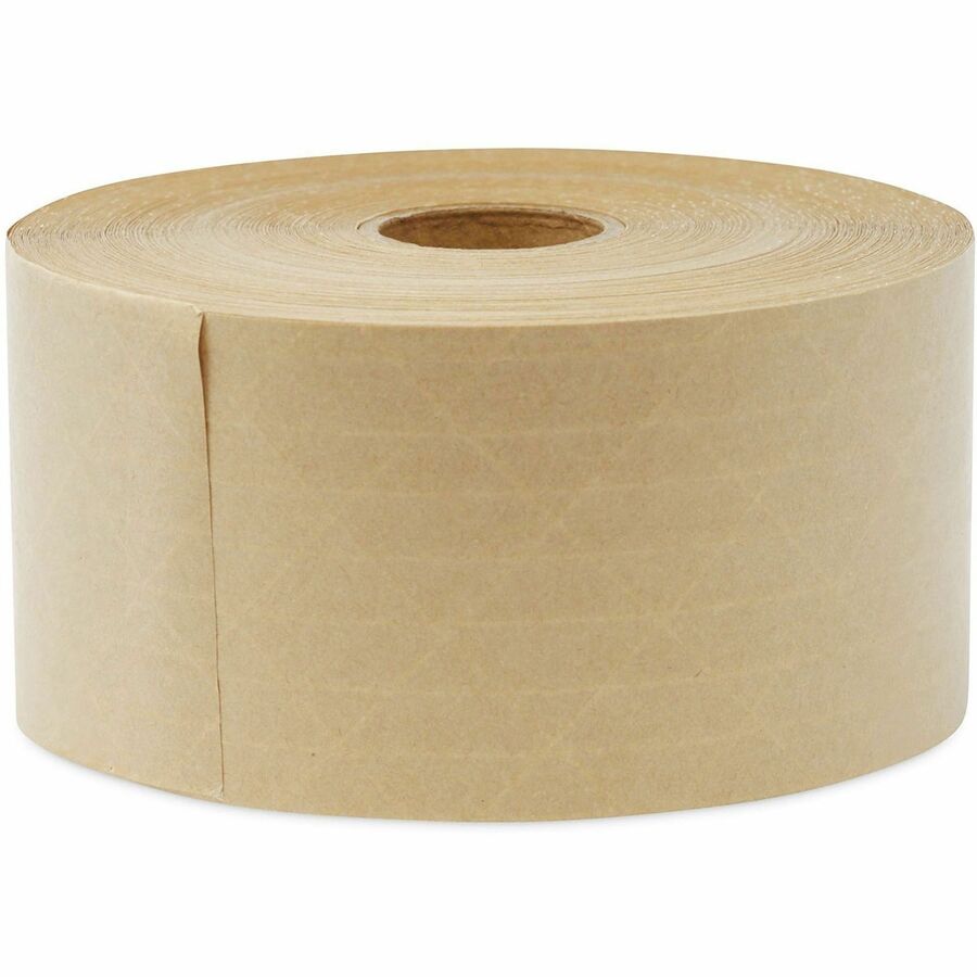 Universal Packaging Tape, 125 yd Length x 3" x 5 mil Thickness, 3" Core, Brown, Kraft/Glass Fiber Backing, 8/Carton (UNV7300)