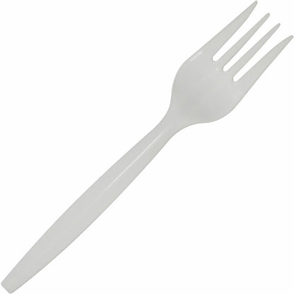 Dixie® SmartStock Plastic Cutlery Refill, Fork, 5.8", Series-B Mediumweight, White, 40/Pack, 24 Packs/Carton (DXESSF21P)