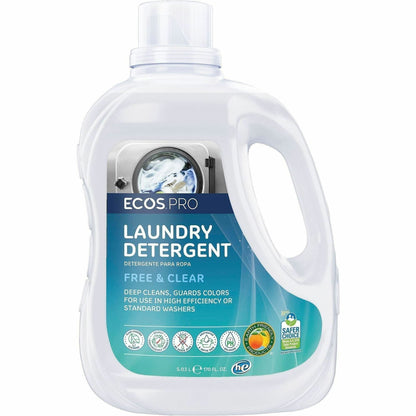 ECOS PRO Free & Clear Liquid Laundry Detergent, 170 fl oz, 2/Carton (EOPPL937102)