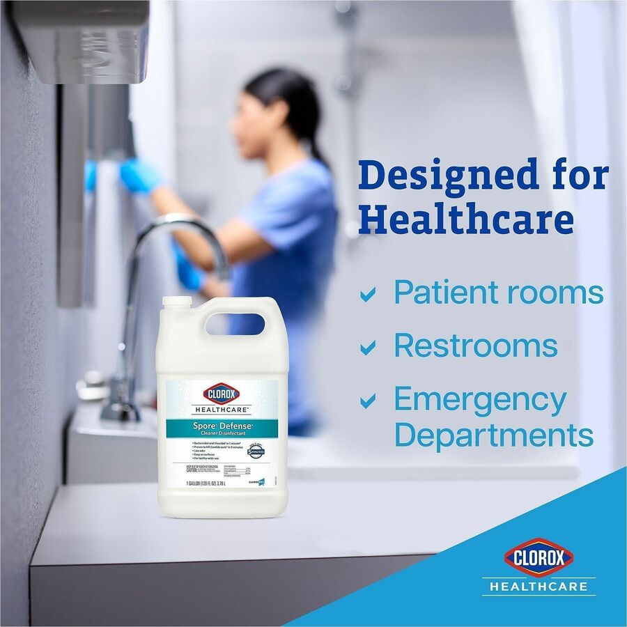 Clorox Healthcare Spore Defense Cleaner Disinfectant Refill, Ready-To-Use, 128 fl oz (CLO32122)