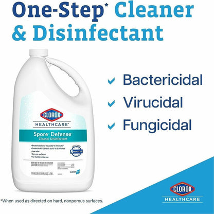 Clorox Healthcare Spore Defense Cleaner Disinfectant Refill, Ready-To-Use, 128 fl oz (CLO32122)