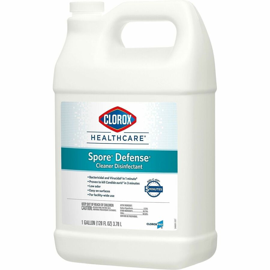 Clorox Healthcare Spore Defense Cleaner Disinfectant Refill, Ready-To-Use, 128 fl oz (CLO32122)