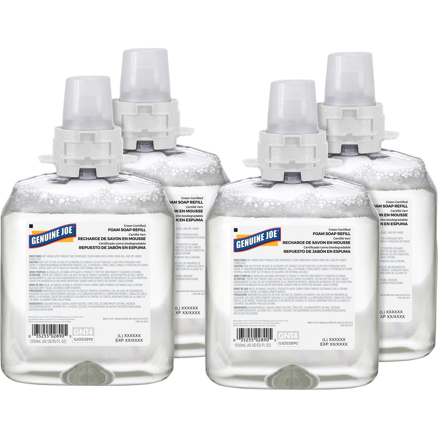 genuine-joe-green-certified-soap-refill-fragrance-free-scent-42-3-fl-oz-1250-ml-clear-unscented-4-carton-num-gjo02890ct_1