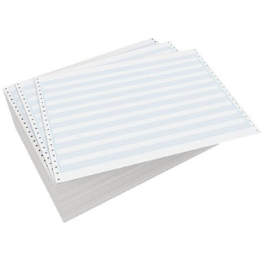 Domtar Continuous Paper, 14 7/8" x 11", 20 lb Basis Weight, Blue, Multicolor, 10/Carton (DMR141207)