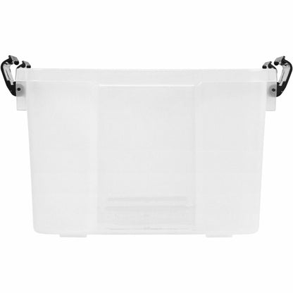 IRIS Weathertight Storage Box, 46 Quarts, 11 4/5"H x 15 4/5"W x 19 7/10"D, Clear, 40 lb, 11.65 gal, Latch Closure (IRS110450)