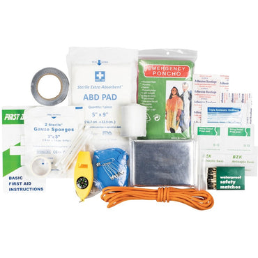 Life+Gear Survival/First Aid Kit, Red, Plastic, Fabric, Glass, 2 (DCY413819)