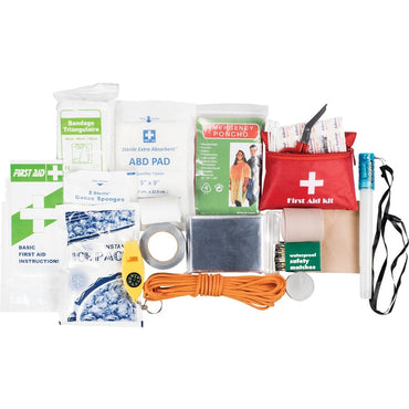 Life+Gear Survival/First Aid Kit, Red, Plastic, Fabric, Glass, 2 (DCY413820)