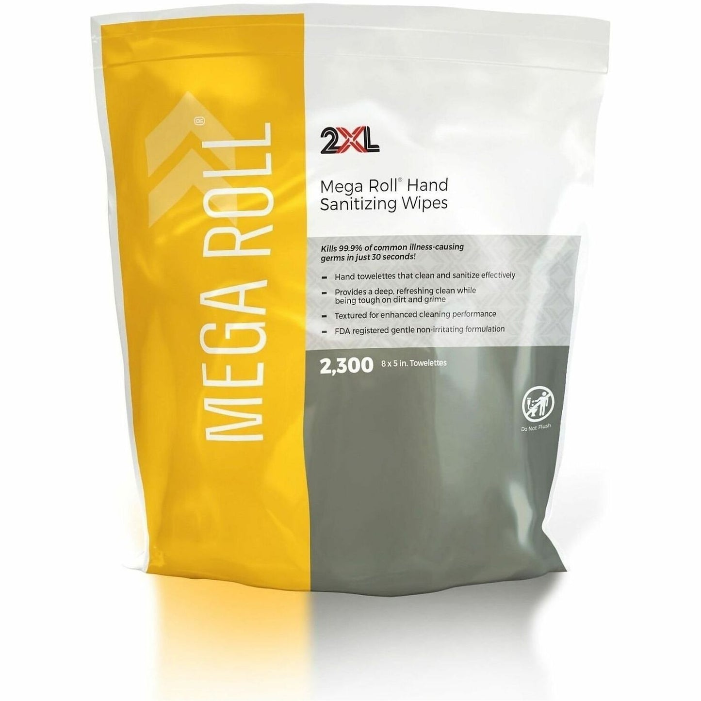 2XL Mega Roll Sanitizing Wipes, White, 1 Roll (TXL422RL)