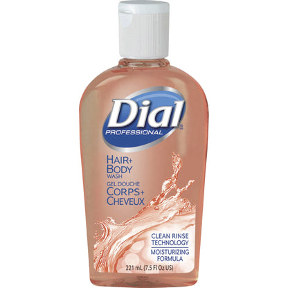 Dial Professional Hair Plus Body Wash, Peach Scent, 7.50 fl oz (DIA04014EA)