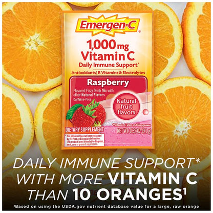 Emergen-C Raspberry Vitamin C Drink Mix, 30/Pack (GKC30201)