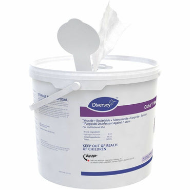 Diversey One-Step Ready-to-Use Hospital Disinfectant Cleaner Wipe, Cherry Almond Scent (DVO100850924EA)