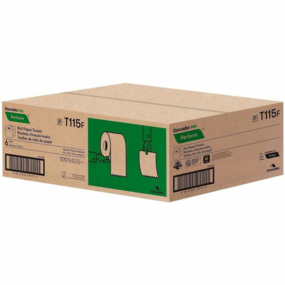Cascades PRO Roll Towels for Tandem, 775', 1 Ply, 7.50" x 775', Natural, Fiber Paper, 6/Carton (CSDT115)