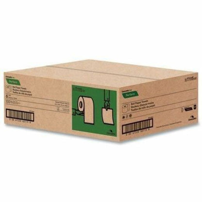 Cascades PRO Roll Towels for Tandem, 775', 1 Ply, 7.50" x 775', Natural, Fiber Paper, 6/Carton (CSDT115)