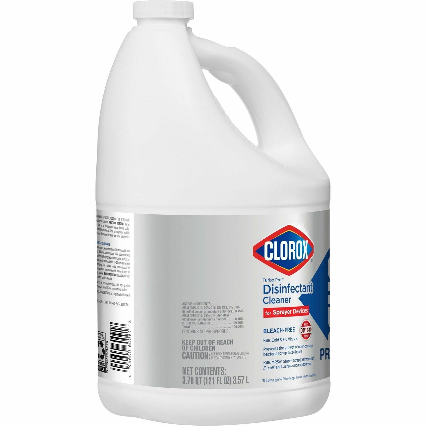 Clorox Turbo Pro Disinfectant Cleaner for Sprayer Devices, 121 fl oz (3.8 quart), Fresh Scent (CLO60091EA)