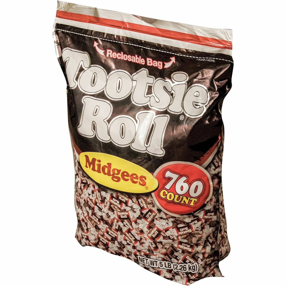 Tootsie Roll Midgees Candy, Assorted, Individually Wrapped, 760 Bag (TOO884580BG)