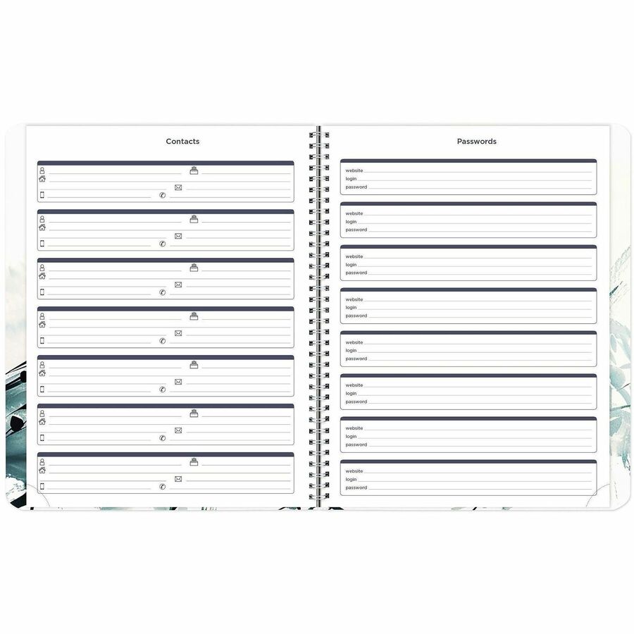 Rediform Watercolor Weekly/Monthly Planner, January 2027 to December 2027, 11" x 8.5"  (REDC958G01)