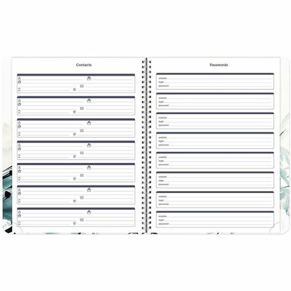 Rediform Watercolor Weekly/Monthly Planner, January 2027 to December 2027, 11" x 8.5"  (REDC958G01)