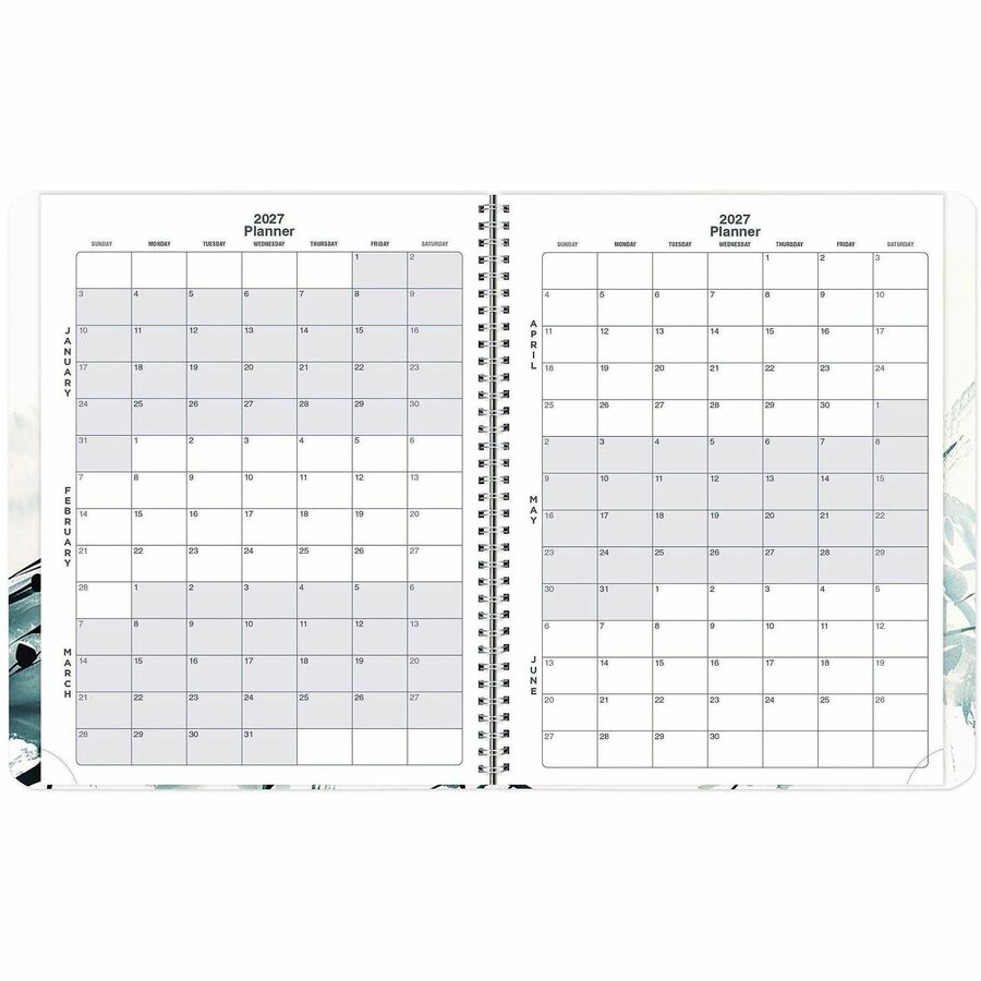 Rediform Watercolor Weekly/Monthly Planner, January 2027 to December 2027, 11" x 8.5"  (REDC958G01)