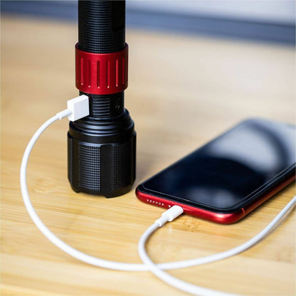 Dorcy Ultra 1000 Lumen USB Rechargeable Flashlight With Powerbank, LED, 1000 lm Lumen (DCY414358)